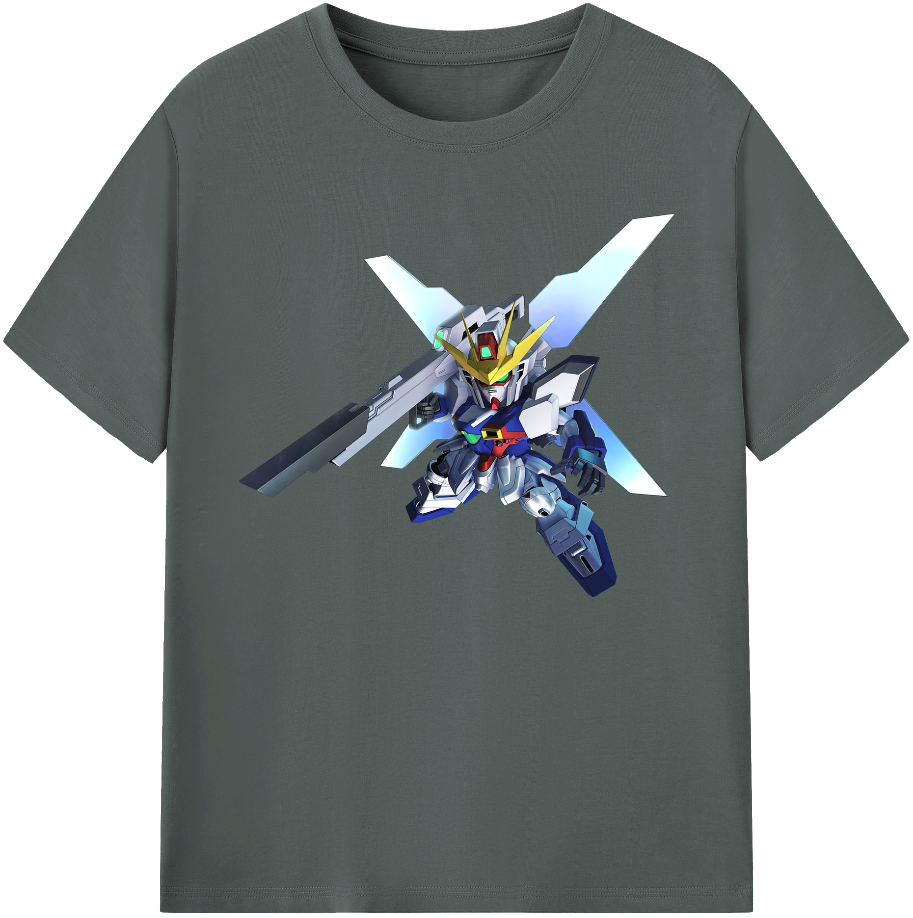 （画像用） 機動戦士ガンダム Mobile Suit Gundam 綿100％ メンズ半袖Tシャツ｜肌触りやわらか＆通気性